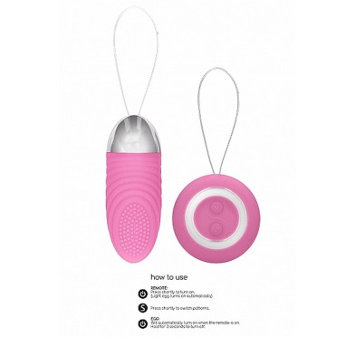 Ethan - Rechargeable Remote Control Vibrating Egg - Pink